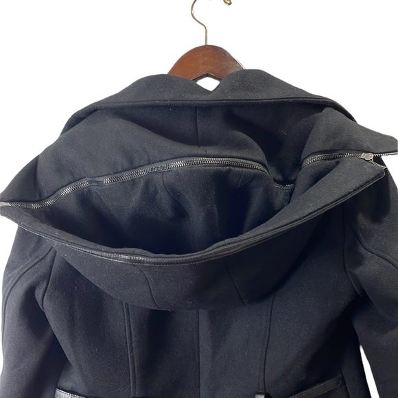 Mackage Steffy flat  black wool coat with toggle closures - Picture 14 of 14